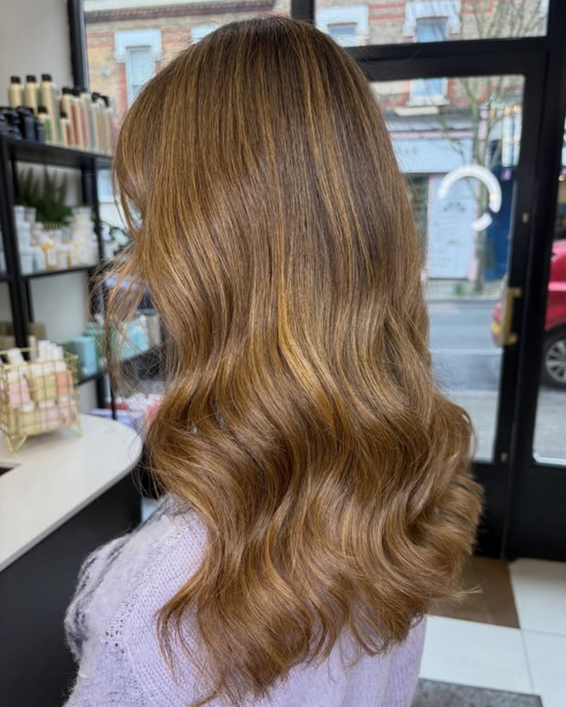 caramel tones esente hair salon Wimbledon
